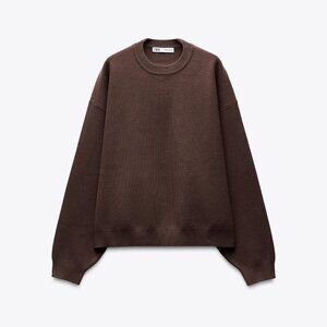 Zara Plain Knit Sweatshirt
